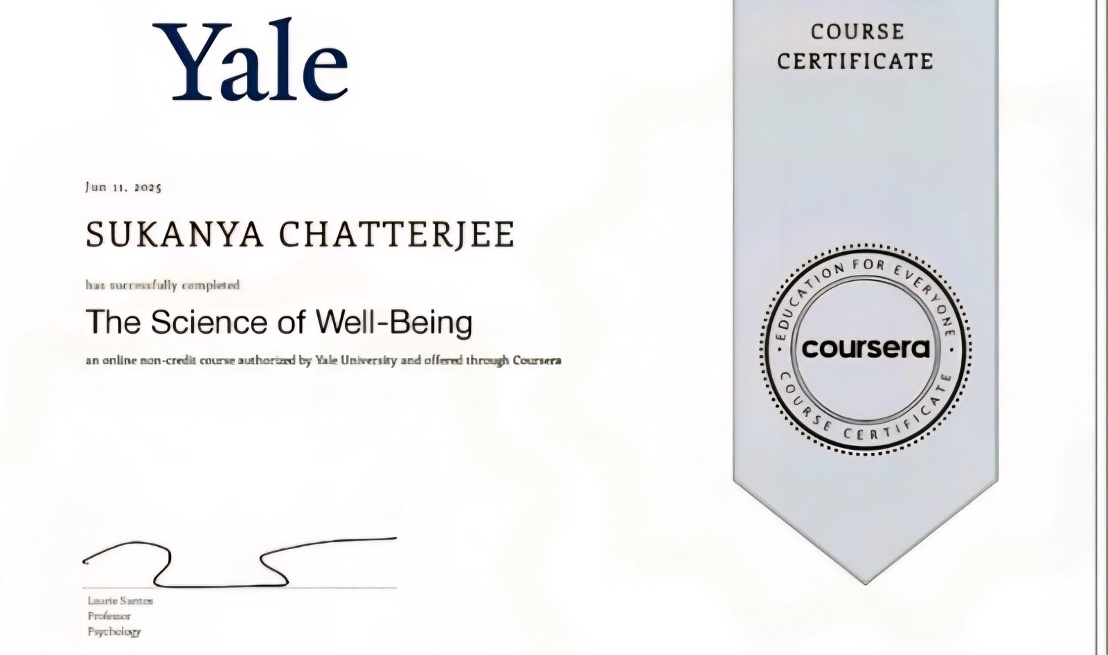 Another achievement moment